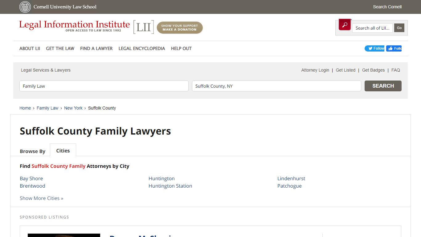 Suffolk County Family Lawyers - Cornell University